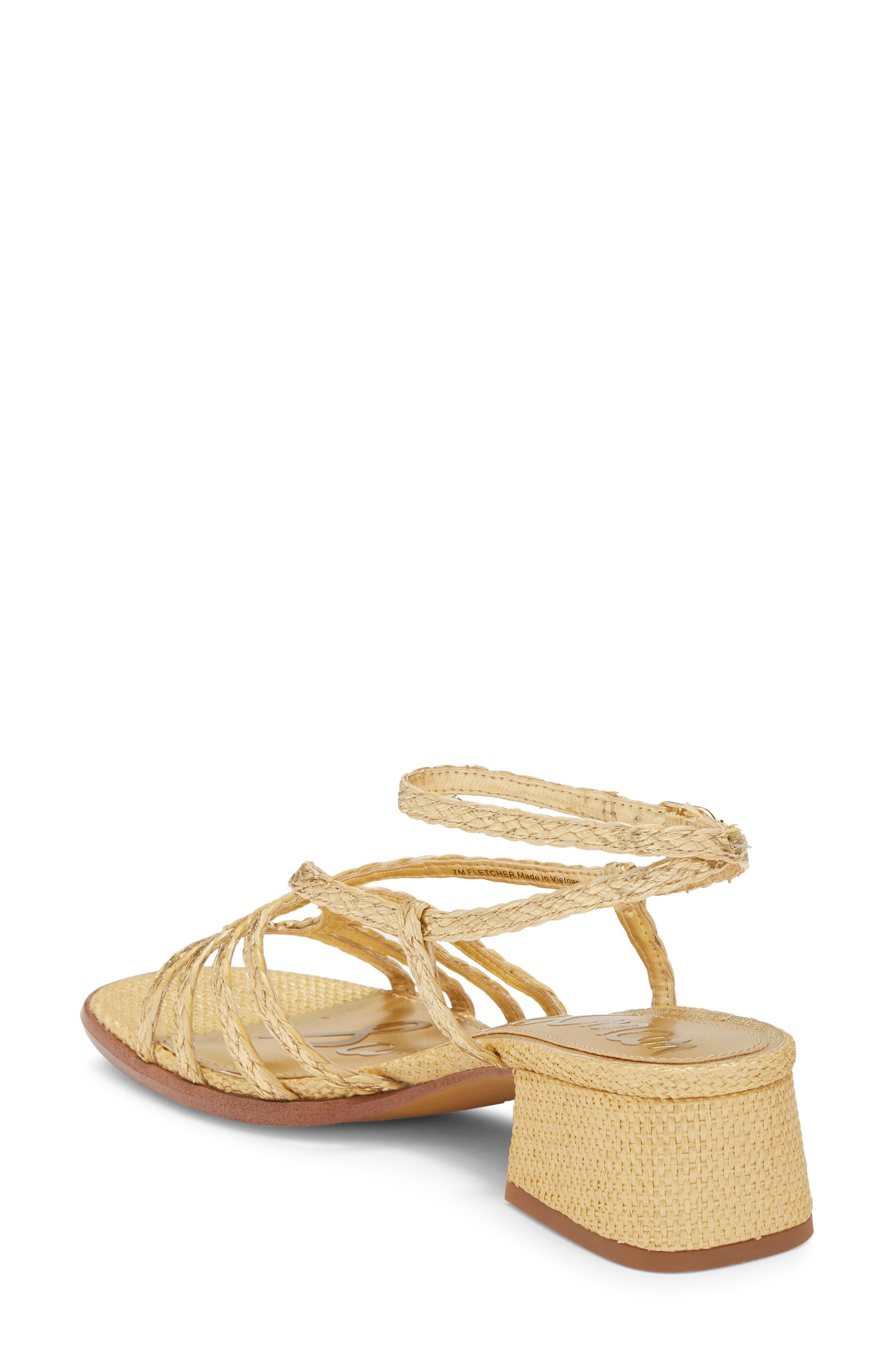 Fletcher Strappy Sandal, Alternate, color, AMBER GOLD