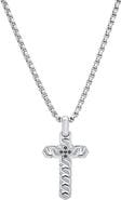 HMY JEWELRY Stainless Steel Cross Pendant Necklace