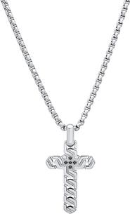 HMY JEWELRY Stainless Steel Cross Pendant Necklace