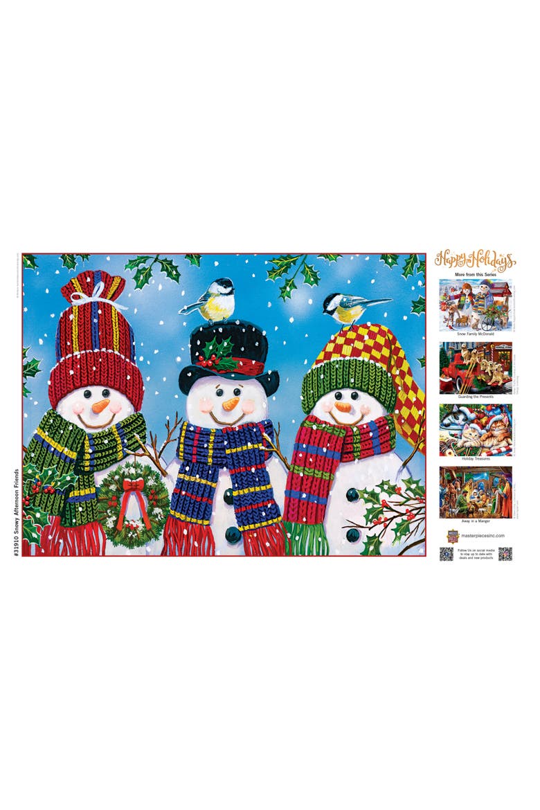 Snowy Afternoon Friends 300pc Puzzle, Alternate, color, Multicolor