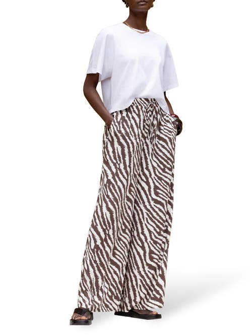 Ro&zo Loose Fit Trousers In Brown