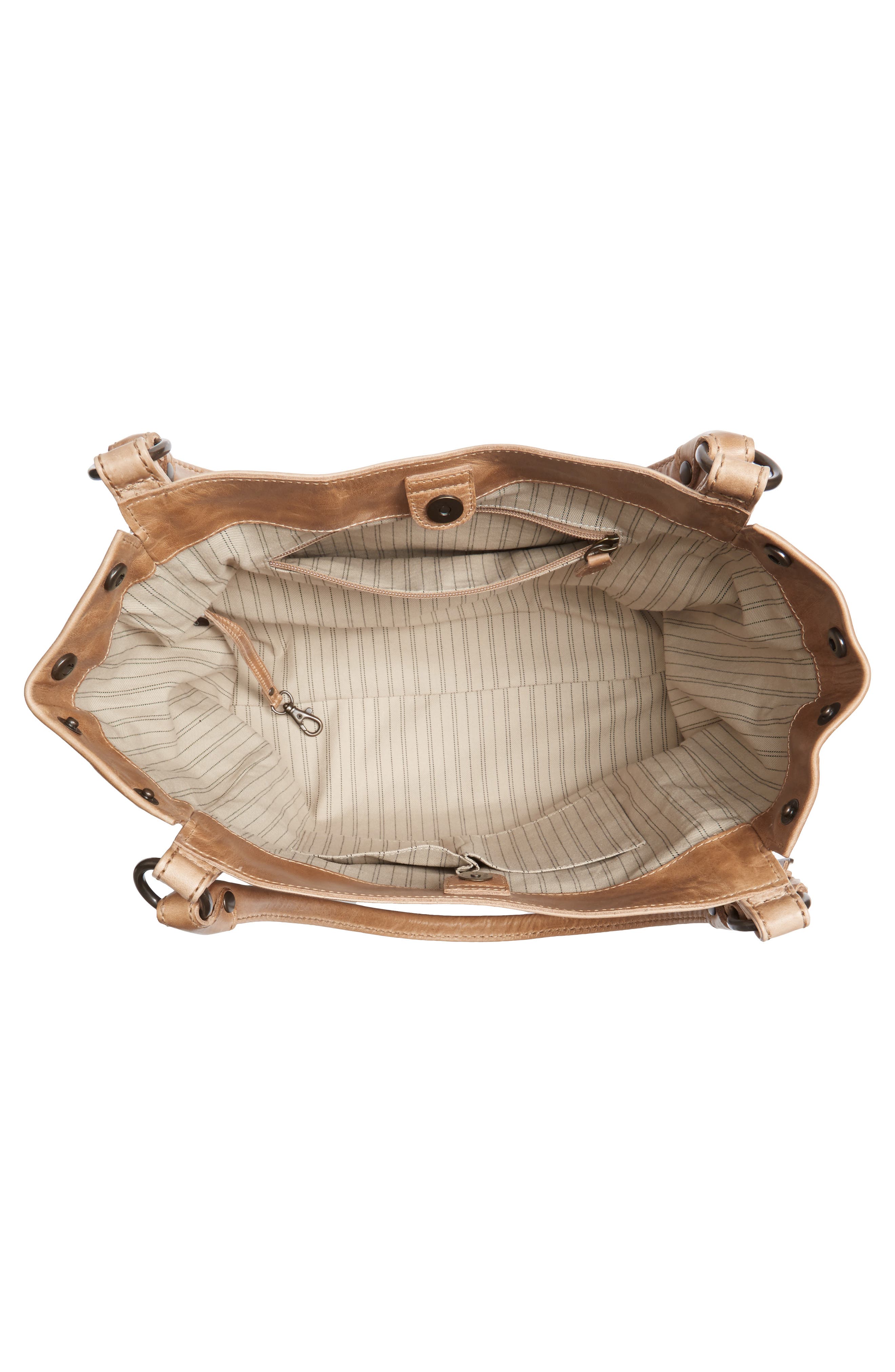 Melissa Leather Shoulder Bag, Alternate, color, BEIGE