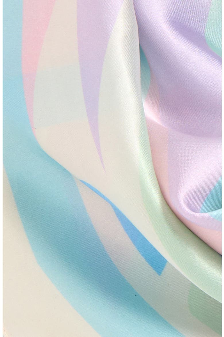 Tide Pool Square Scarf, Alternate, color, BLUE