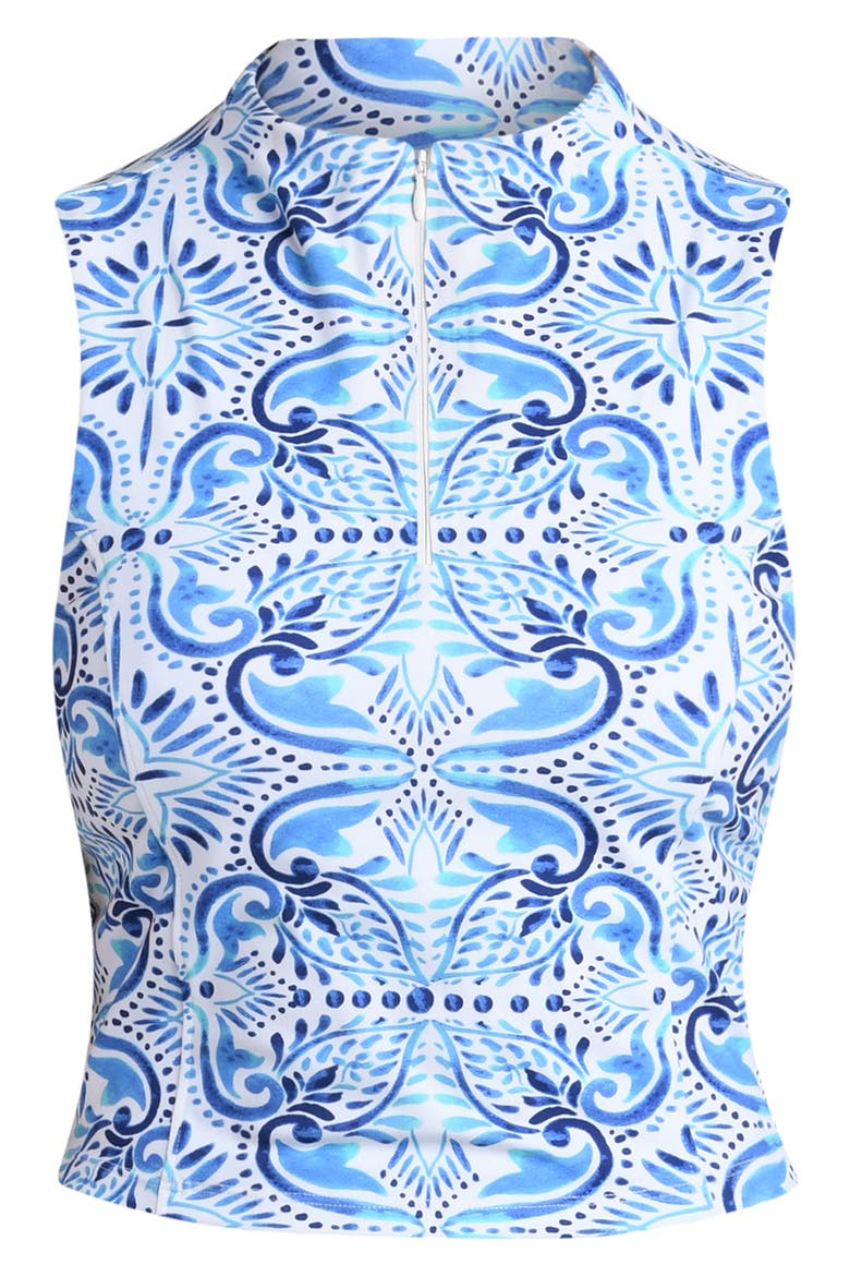 Blue Tile Sleeveless Top, Alternate, color, PACIFIC BLUE