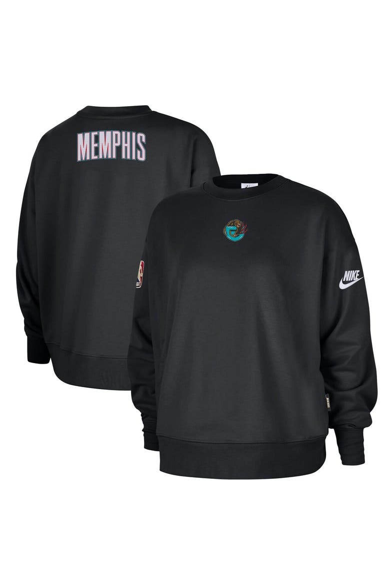 Women's Nike Black Memphis Grizzlies Classic Edition Hardwood Classics Premium Phoenix Fleece Sweatshirt, Main, color, Black