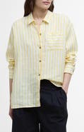 Barbour Annie Stripe Linen Button-Up Shirt