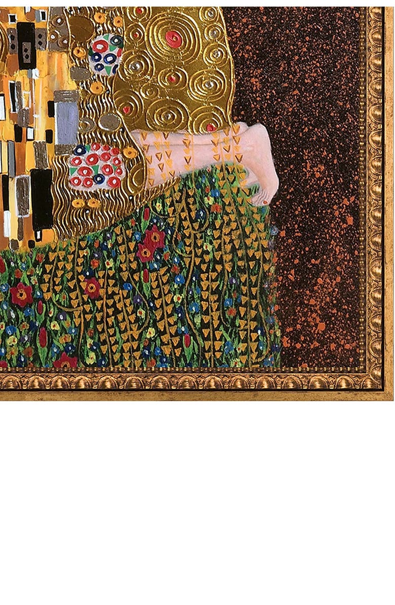 OVERSTOCK ART The Kiss (full view - Luxury Line) with Versailles Gold Frame, Alternate, color,