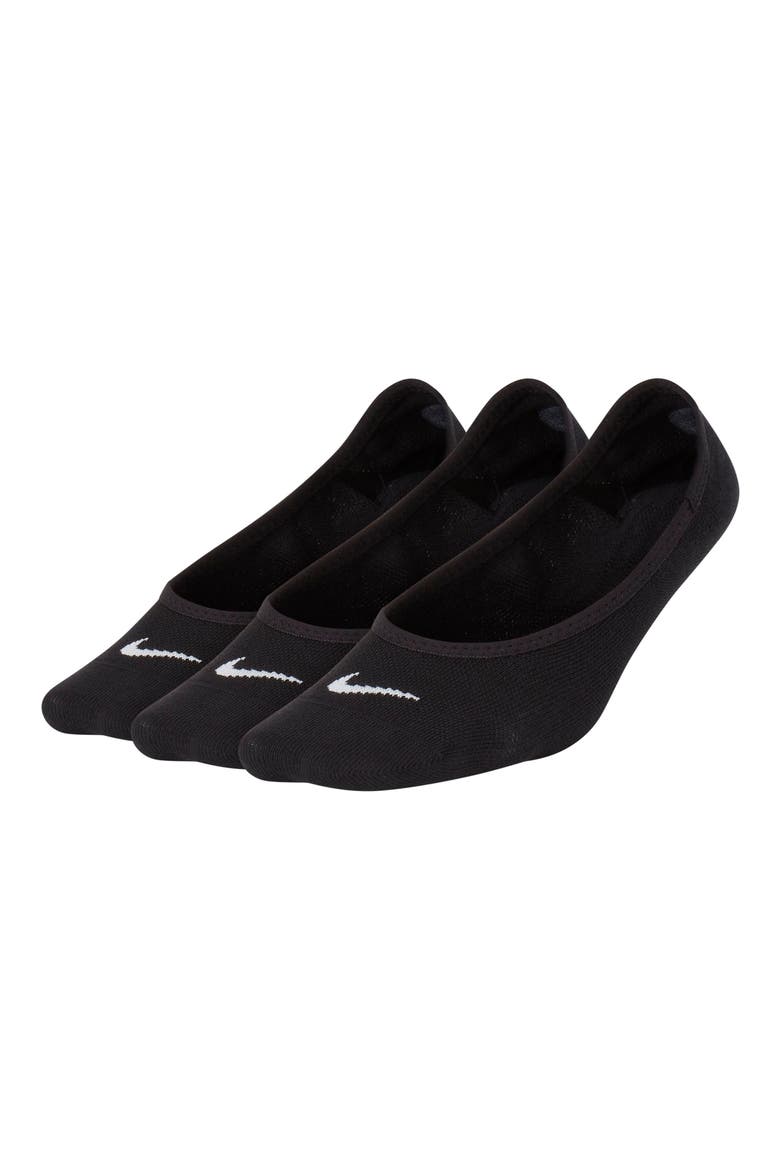 3-Pack No-Show Socks, Main, color, MULTICOLOR BLACK