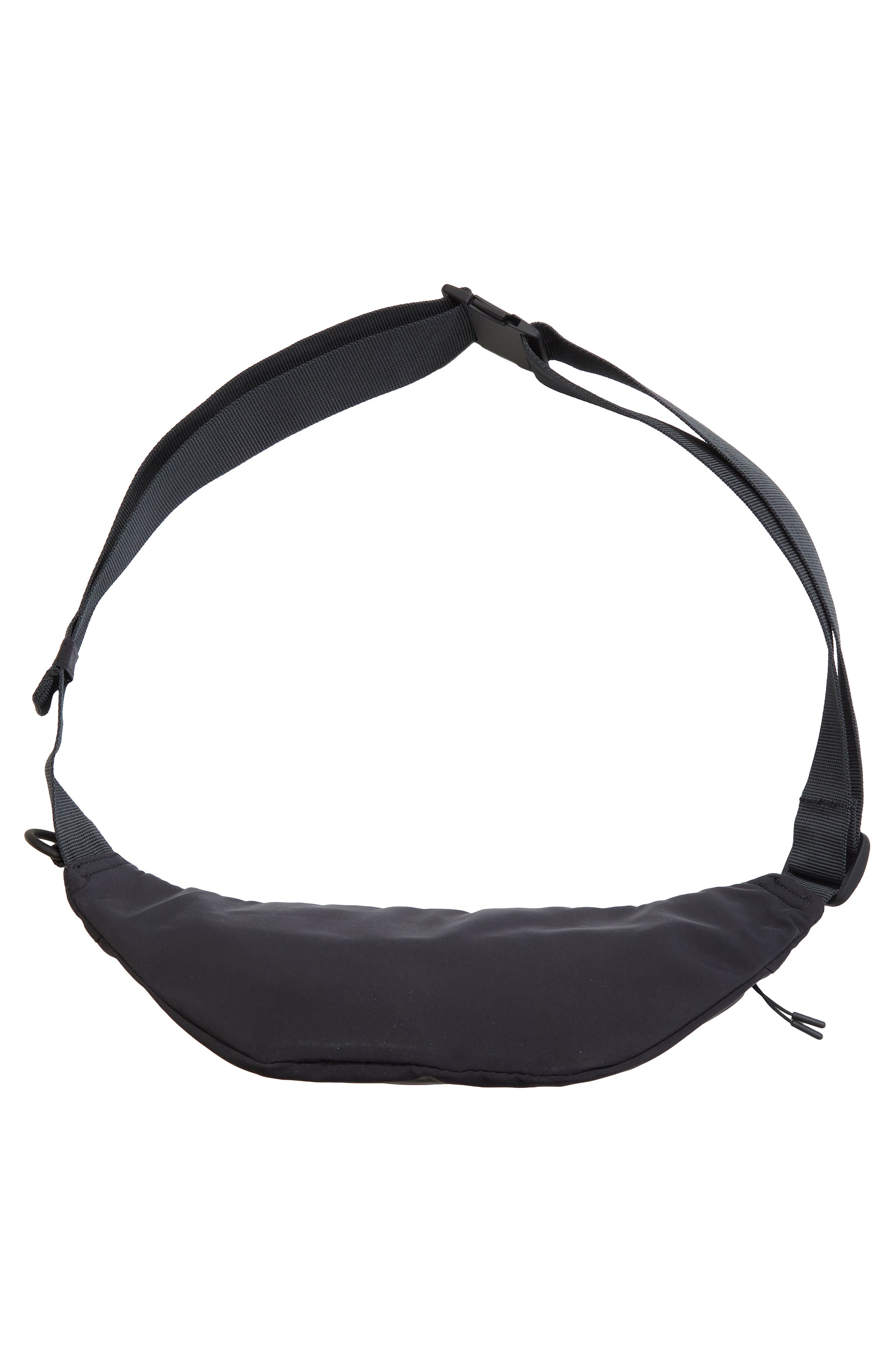 Nike Water Repellent Belt Bag, Alternate, color, Obsidian