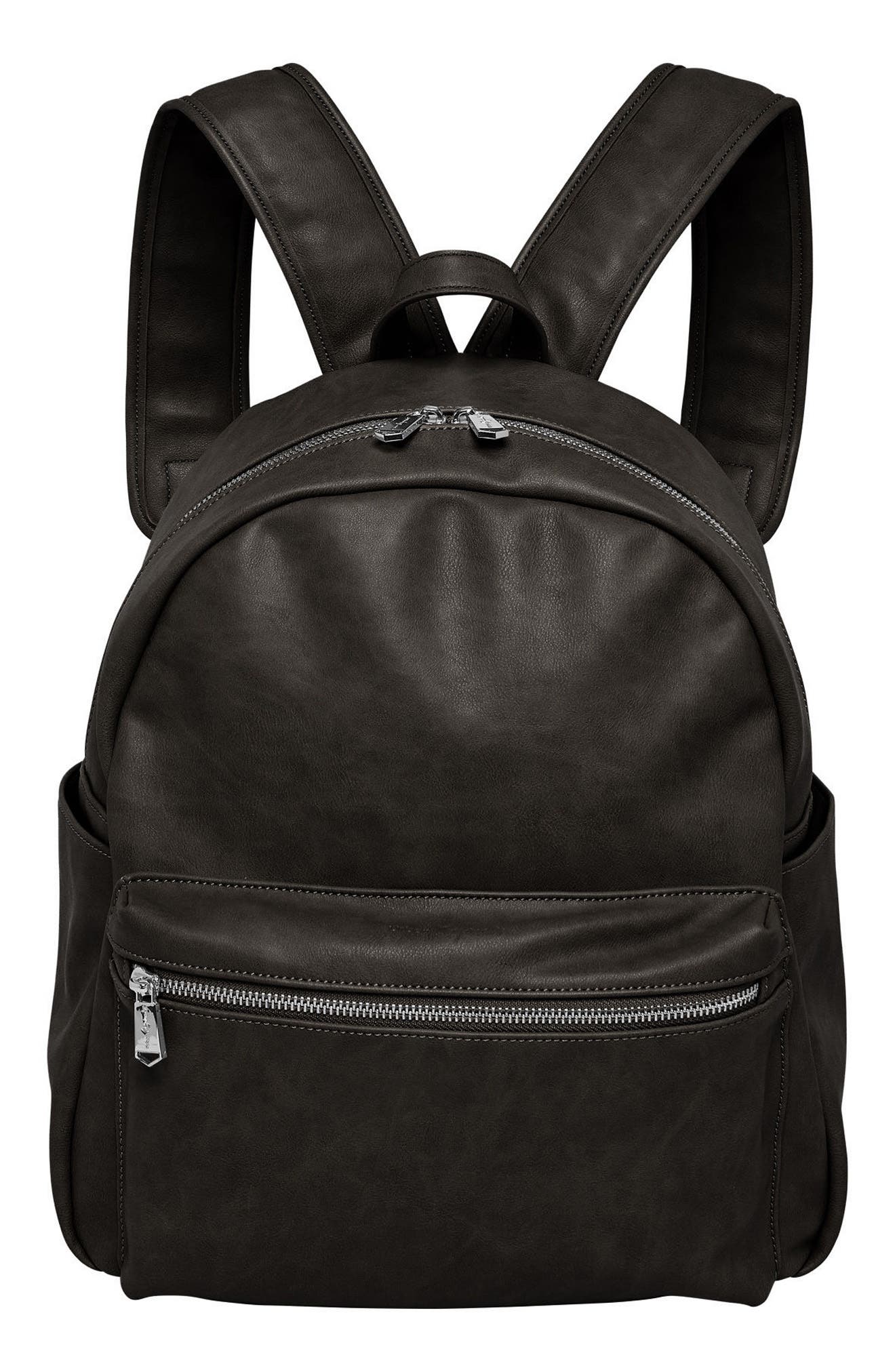 Urban Originals Practical Vegan Leather Backpack, Main, color, 