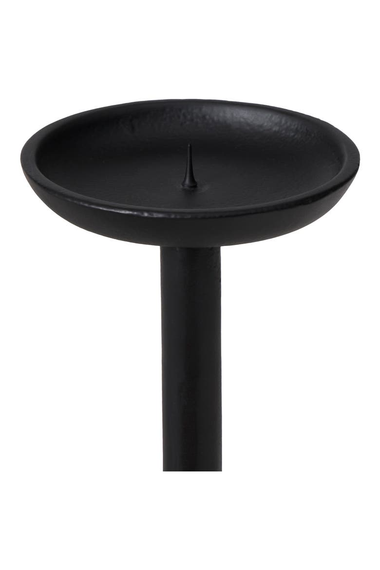 Small Floor Candle Holder, Alternate, color, BLACK