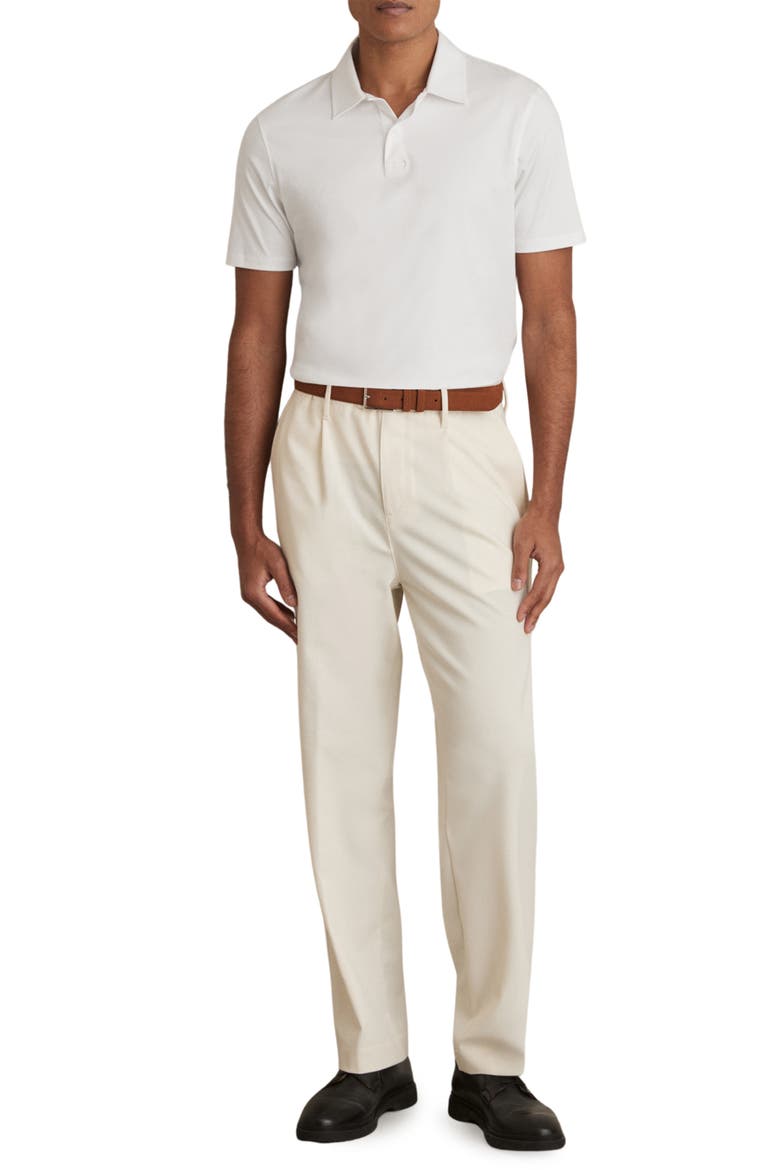 Earl Solid Cotton Polo, Main, color, WHITE