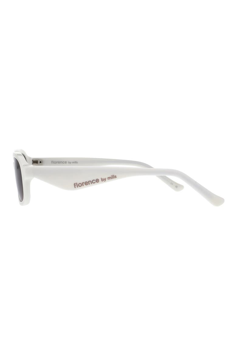 49mm Rectangular Sunglasses, Alternate, color, SOLID CREAM