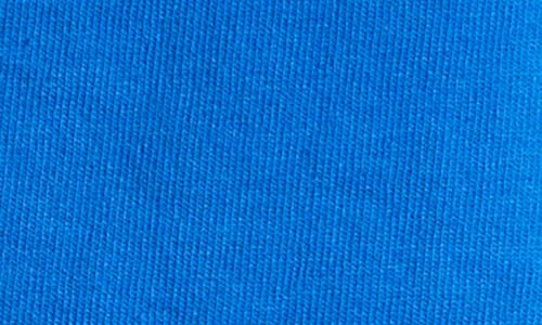 Sporty And Rich Sporty & Rich Dodgers Serif Disco Graphic Sweat Shorts In Team Blue