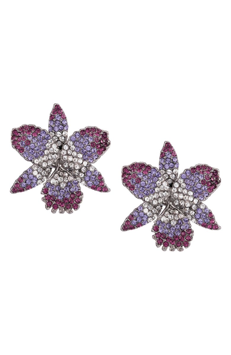 Nina Swarovski Crystal Earrings, Main, color, 