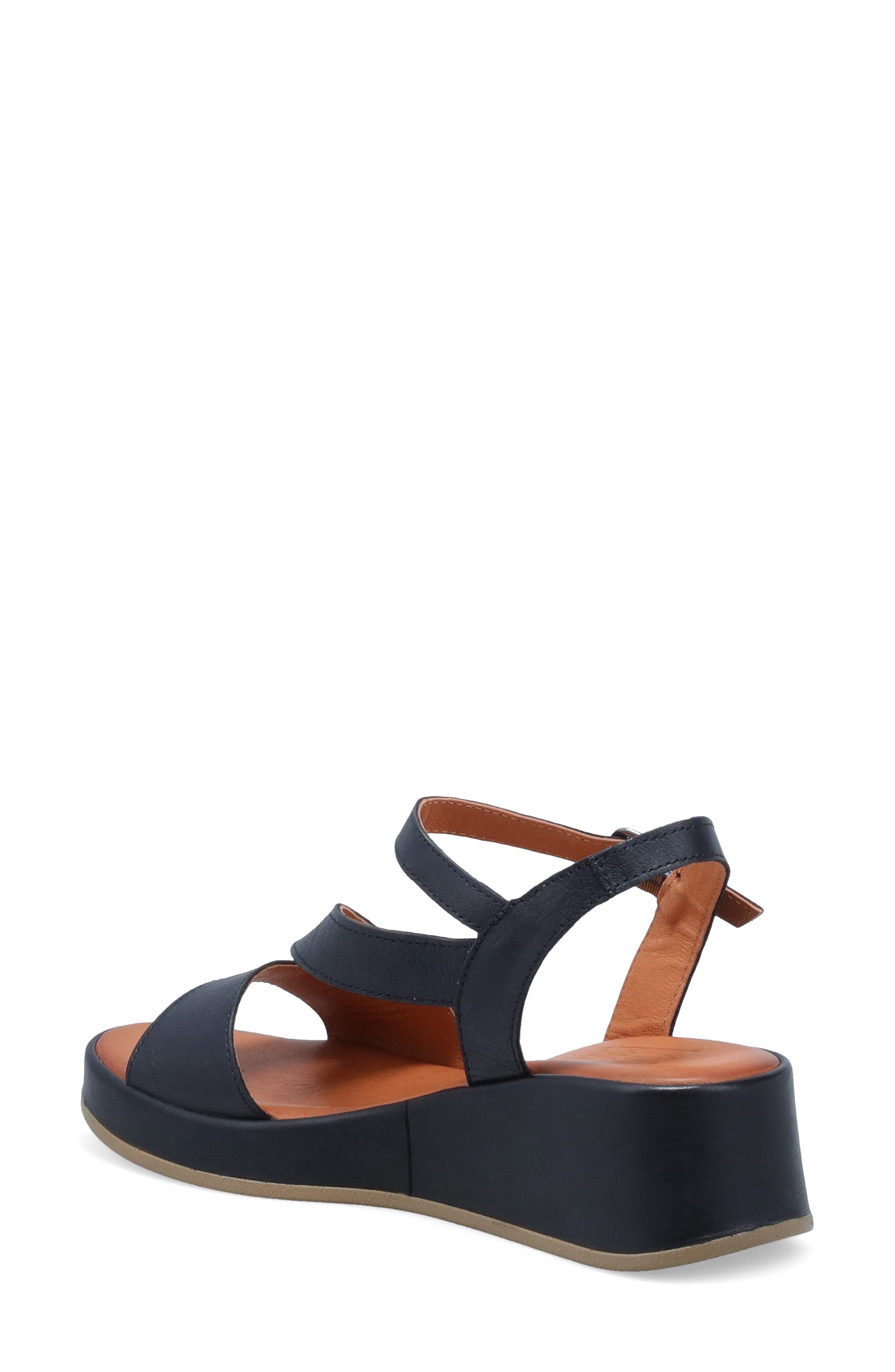 Miz Mooz Preston Ankle Strap Wedge Sandal, Alternate, color, 