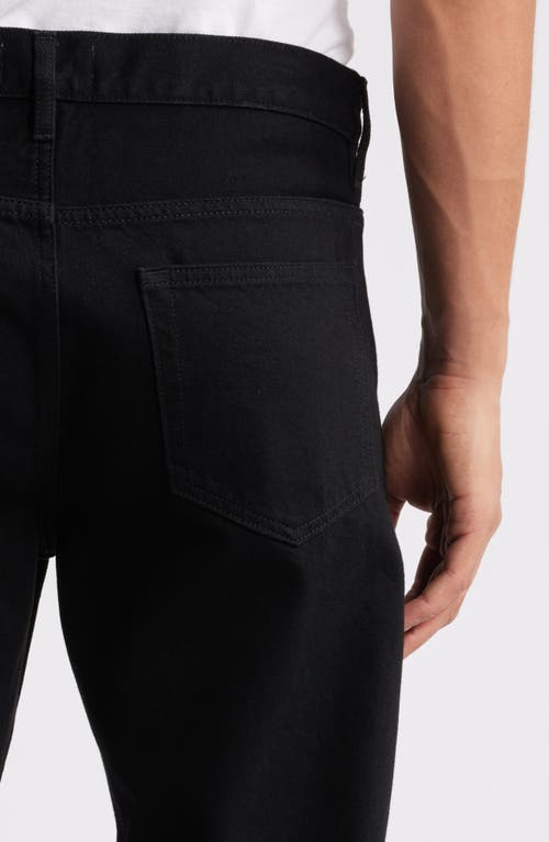 Frame Modern Slim Straight-leg Woven Trousers In Black