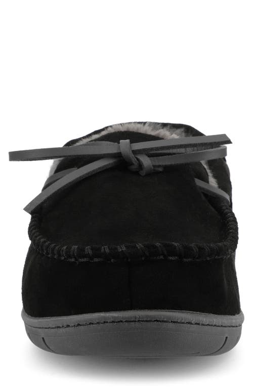 Taft Hayden Faux Fur Lined Slipper In Black