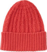Lafayette 148 New York Textured Stitch Cashmere Cuff Beanie