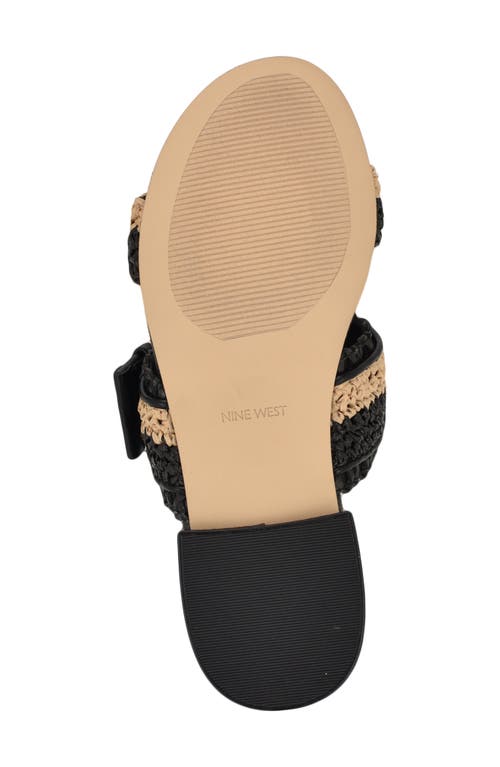 Nine West Sameey Two-strap Sandal In Black