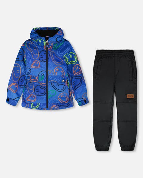 Boy Two-Piece Mid-Season Smileys Outerwear Set (Toddler, Little Kid & Big Kid)