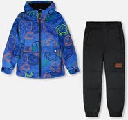 Deux par Deux Boy Two-Piece Mid-Season Smileys Outerwear Set
