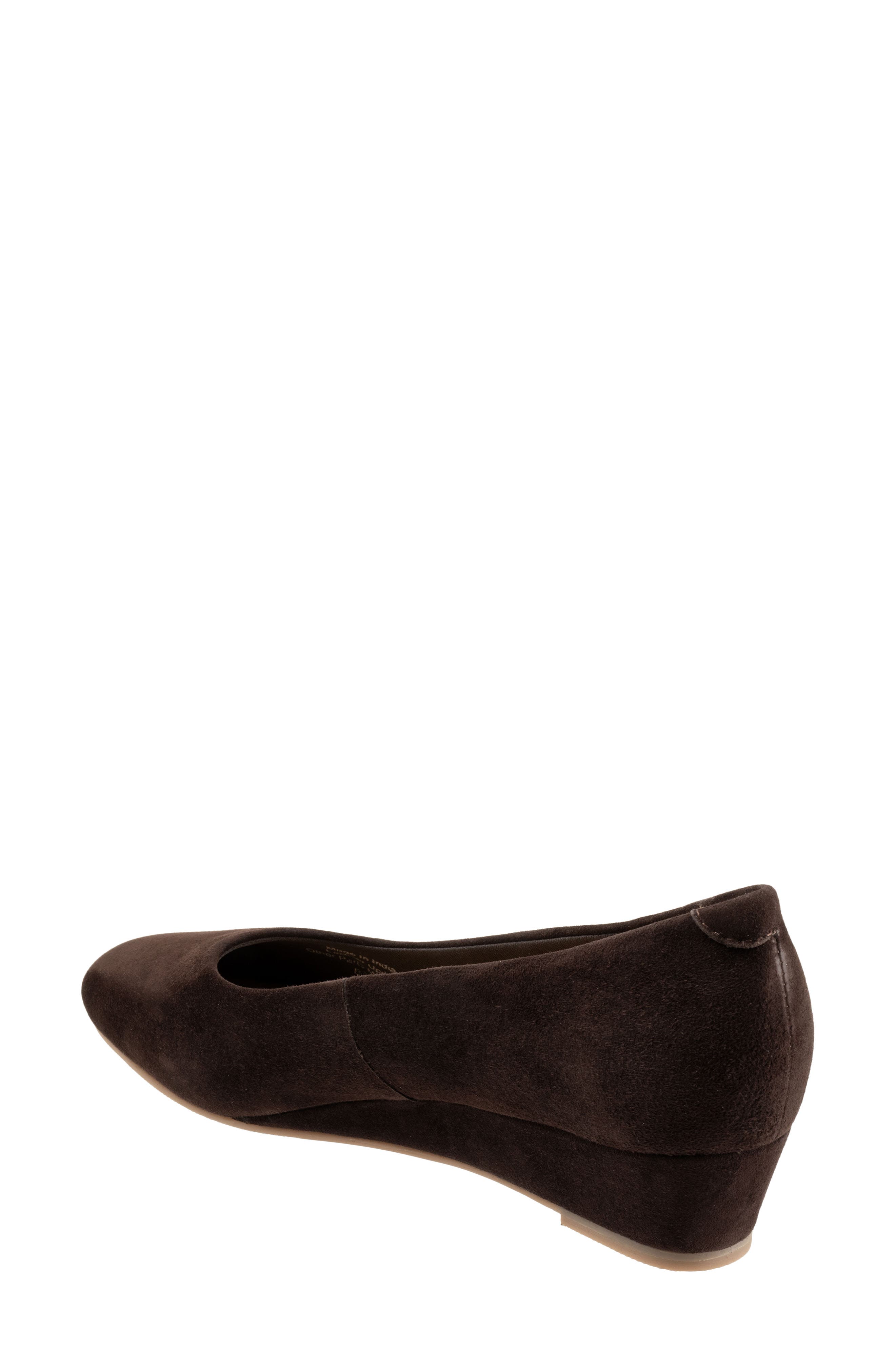 Denisse Wedge Pump, Alternate, color, BROWN SUEDE