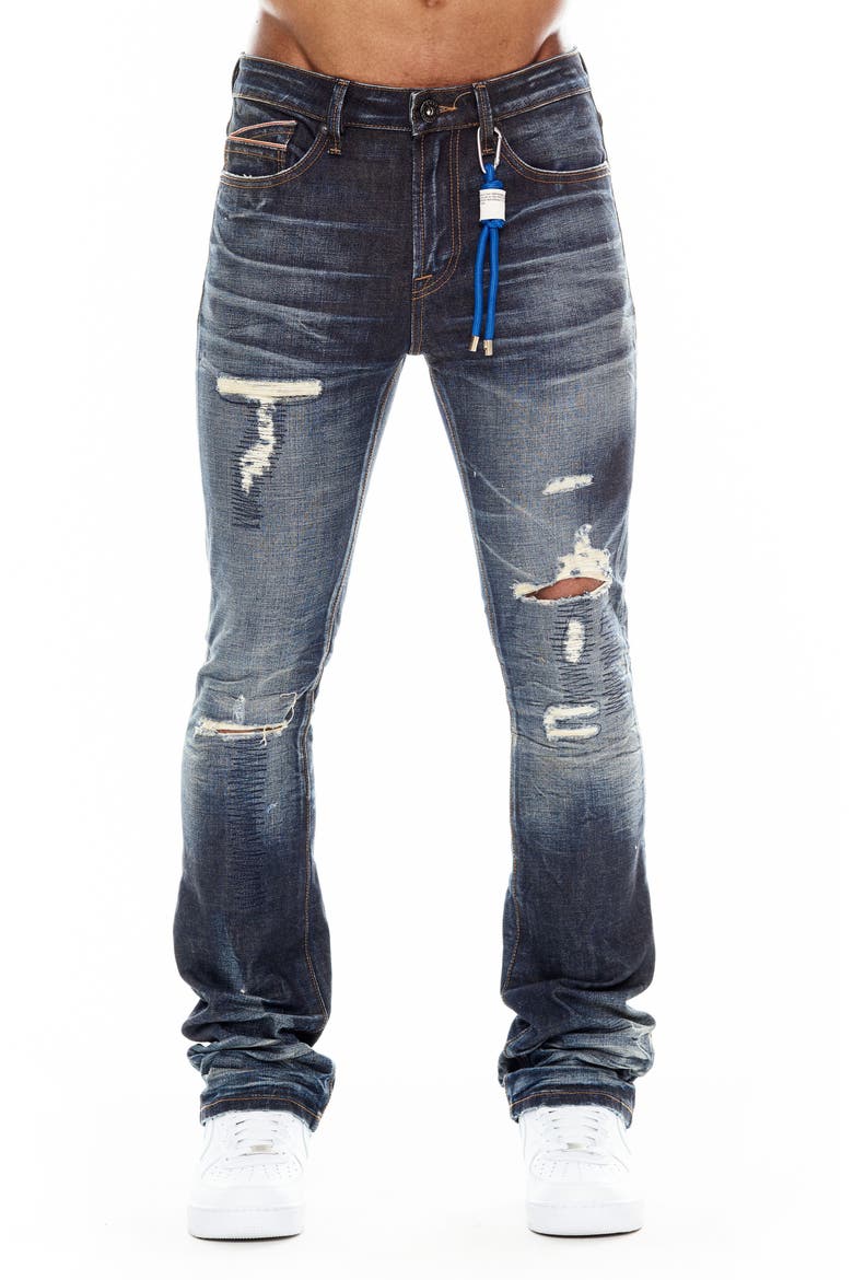 Lenny Ripped Bootcut Jeans, Main, color, LEXI