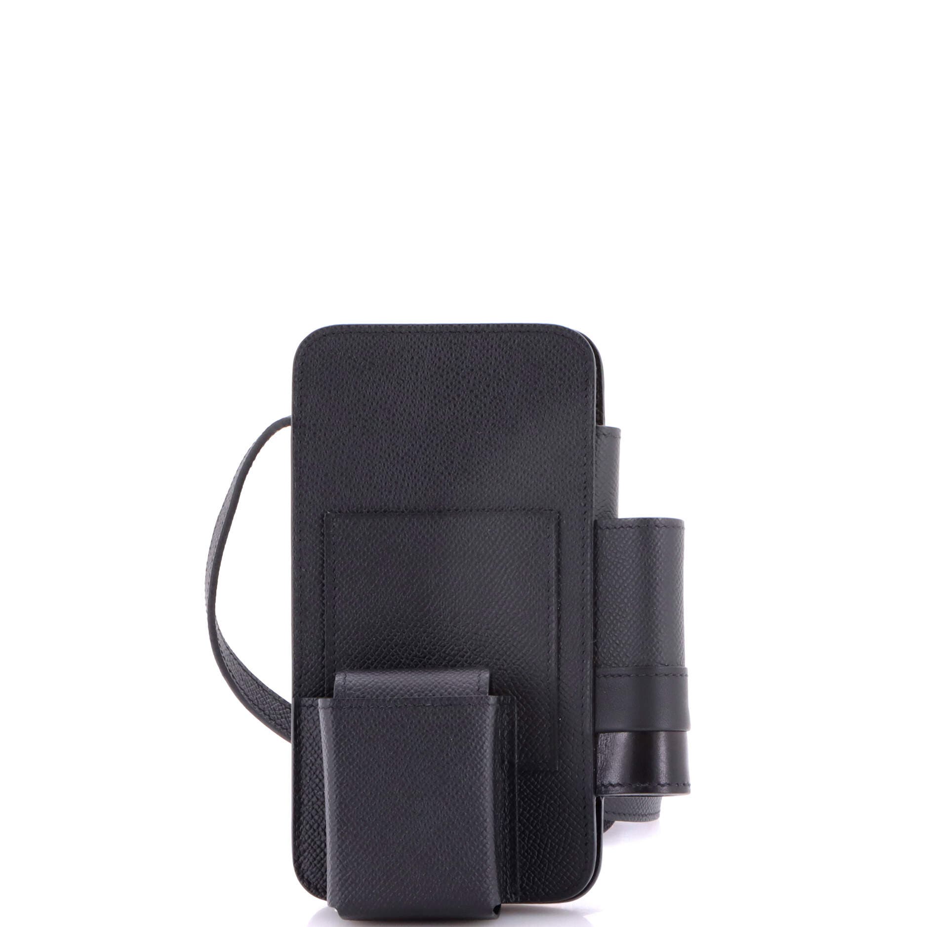 Hermesway Phone Case Crossbody Bag Epsom, Main, color, Noir