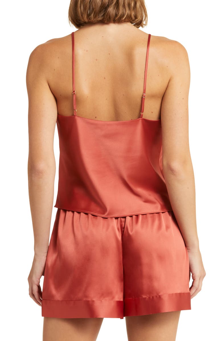 Natori Glamour Satin Short Pajamas, Alternate, color, 