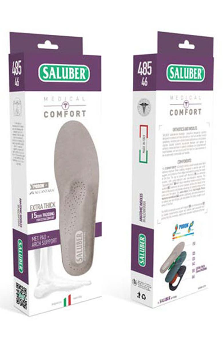 Saluber Comfort Full Length Orthotic Insole, Alternate, color, Gray