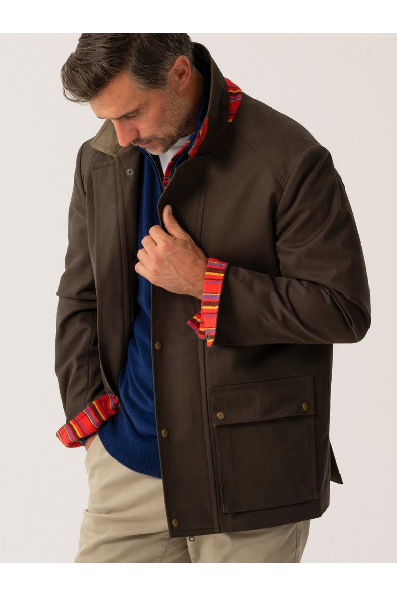 Cotton Car Coat, Alternate, color, Dark Olive