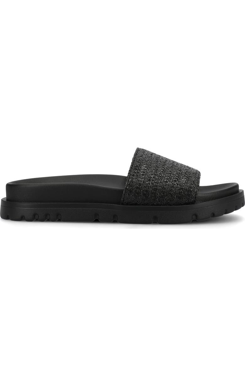 Journee Collection Starr Woven Platform Slide Sandal, Alternate, color,