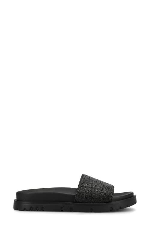 JOURNEE COLLECTION JOURNEE COLLECTION STARR WOVEN PLATFORM SLIDE SANDAL 