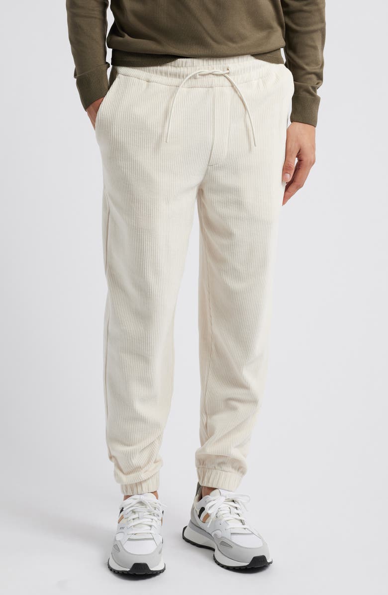 BOSS Larsen Drawstring Cordroy Pants, Main, color,