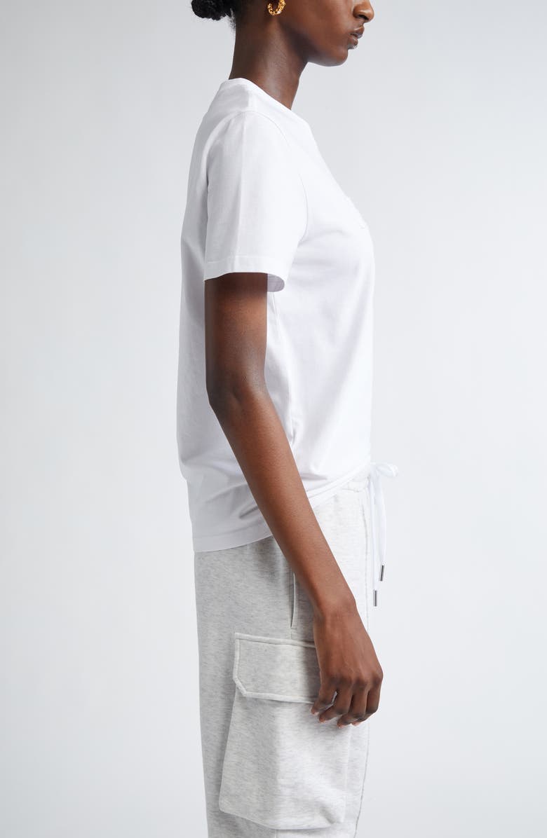 Versace Fringe Embroidered Slim Fit Logo T-Shirt, Alternate, color, 