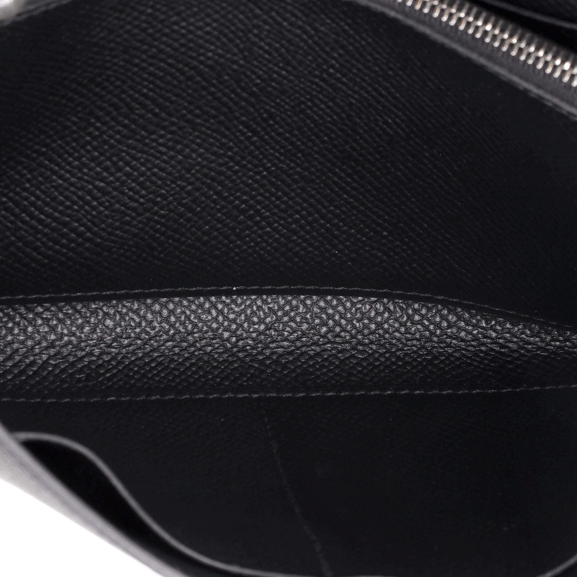 Pre-Owned Hermes Kelly To Go Wallet Epsom, Alternate, color, Noir