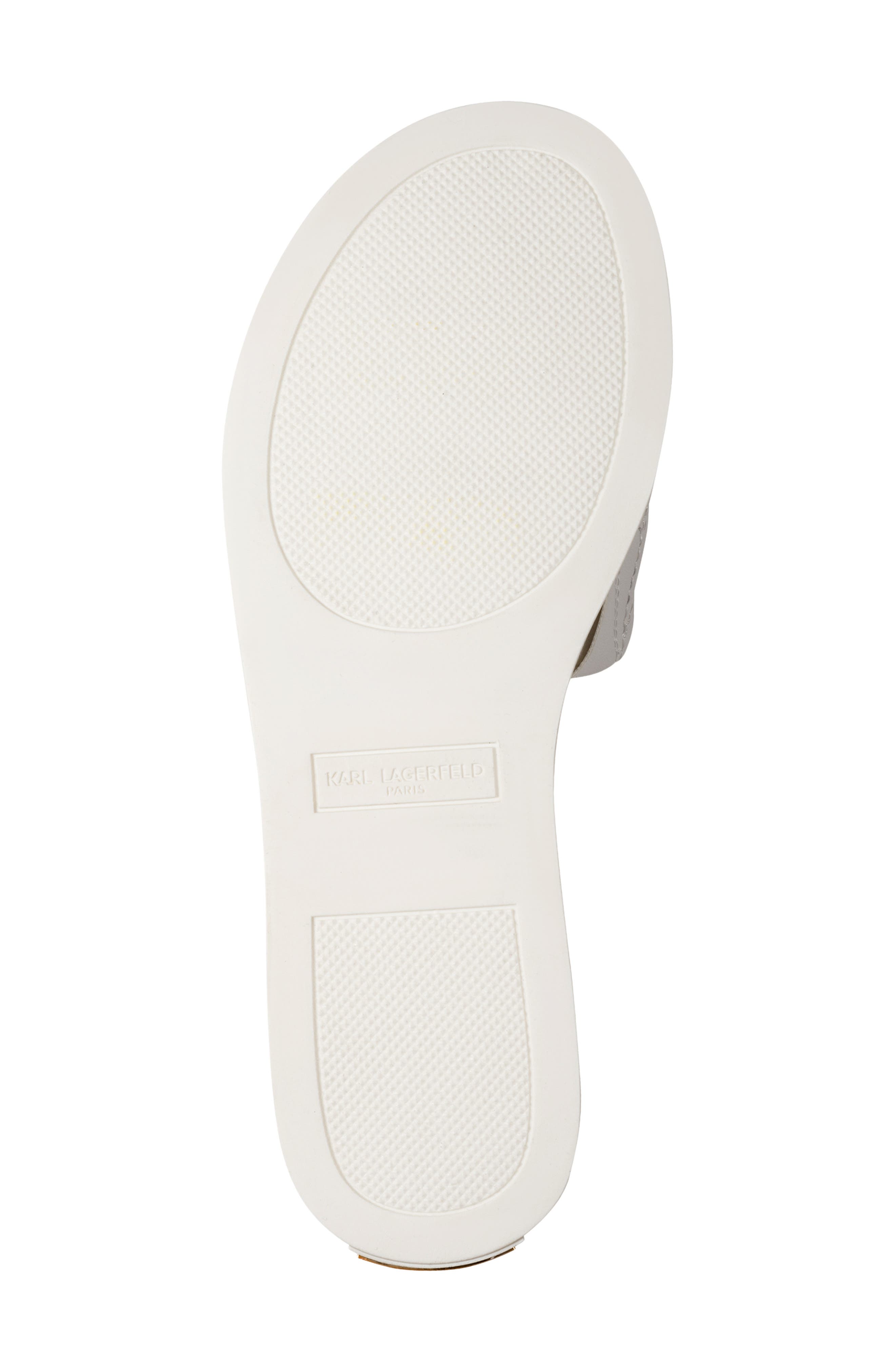 KARL LAGERFELD PARIS Carenza Macaron Slide Sandal, Alternate, color, Bright White