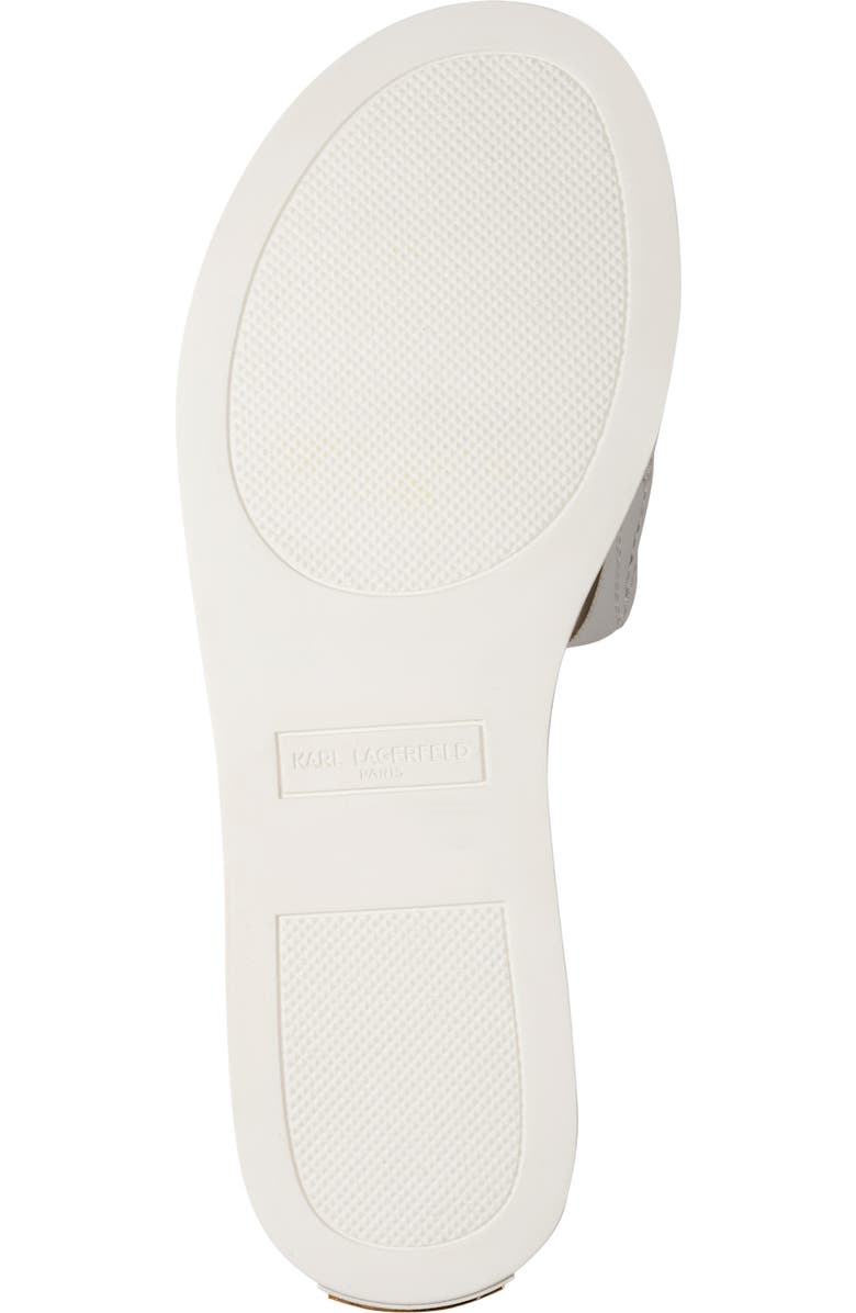 KARL LAGERFELD PARIS Carenza Macaron Slide Sandal, Alternate, color, Bright White