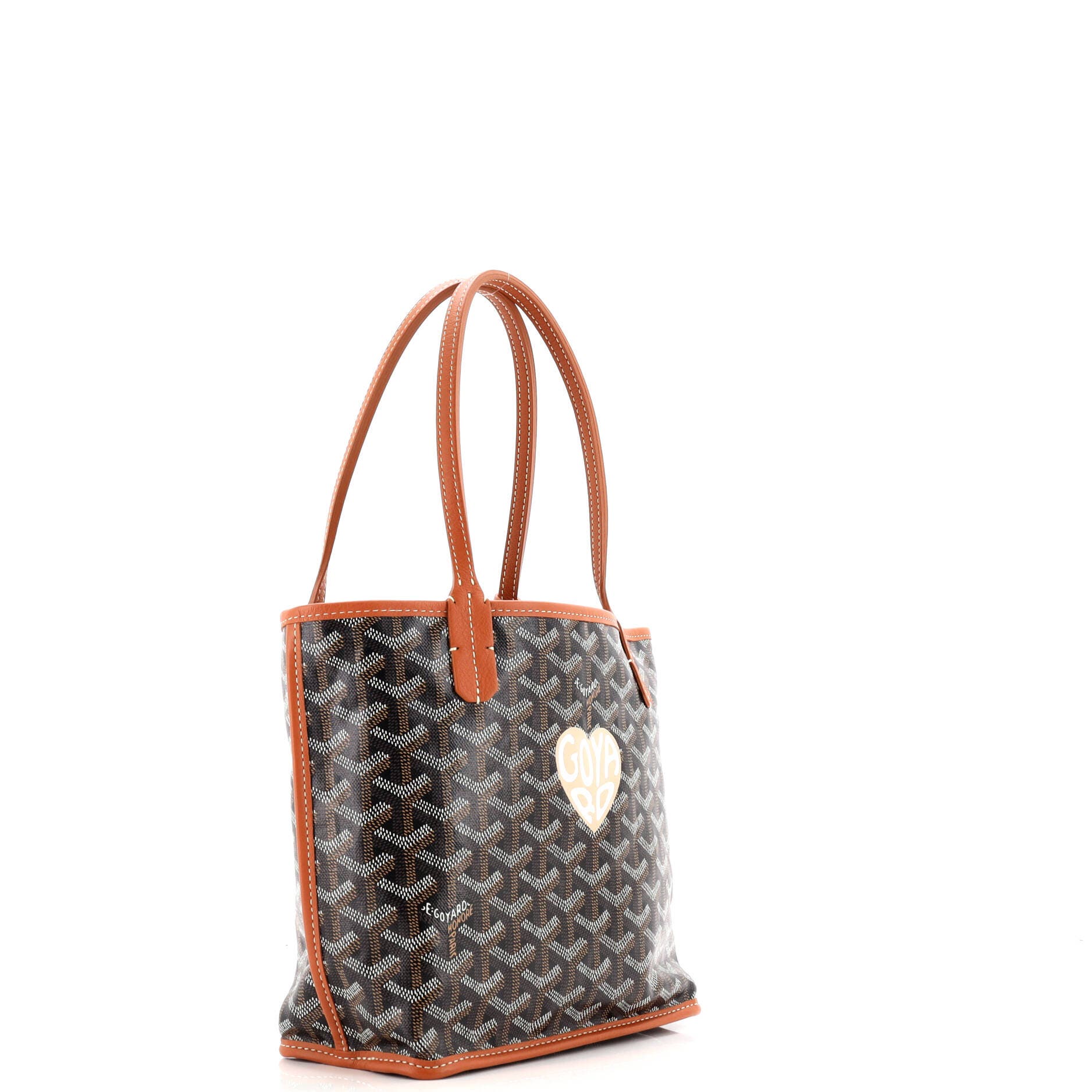 Pre-Owned Goyard Anjou Reversible Tote Printed Coated Canvas Mini, Alternate, color, 