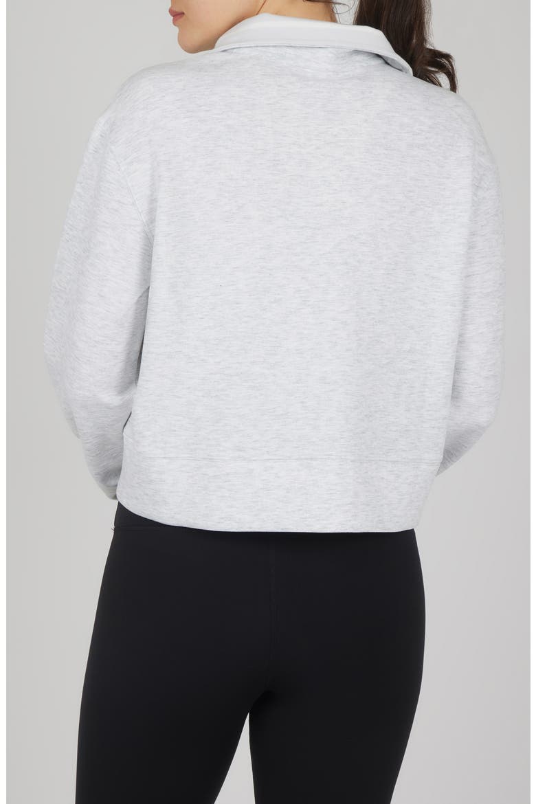 Georgetown Scuba Knit Half-Zip Pullover, Alternate, color, HTR.LT.GREY