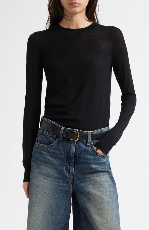 Nili Lotan Candice Silk Knit Sweater In Black