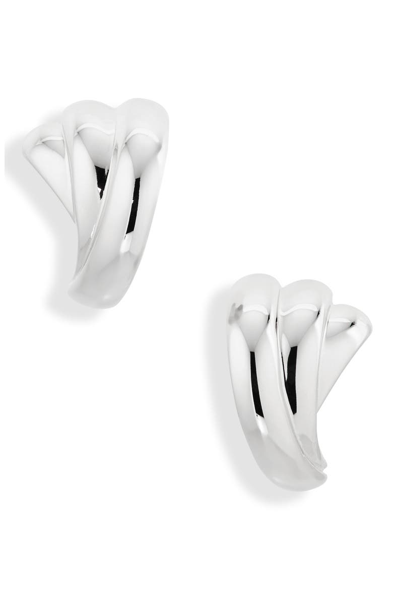 The Magda Stud Earrings, Main, color, SILVER