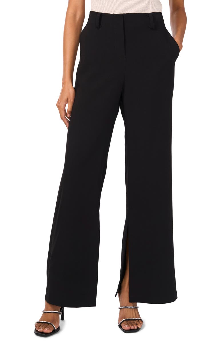Vince Camuto Clean High Waist Inseam Slit Pants, Main, color, 