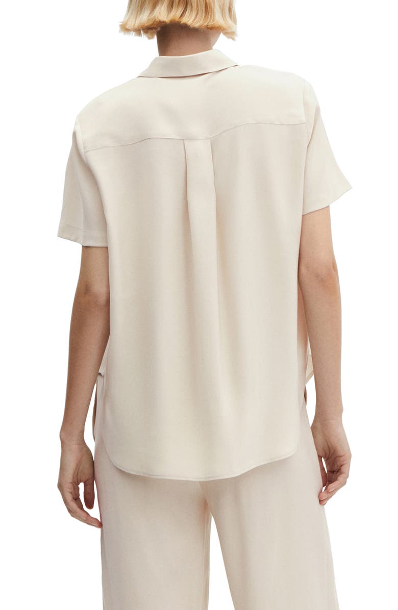 MANGO Short Sleeve Button-Up Shirt, Alternate, color, 