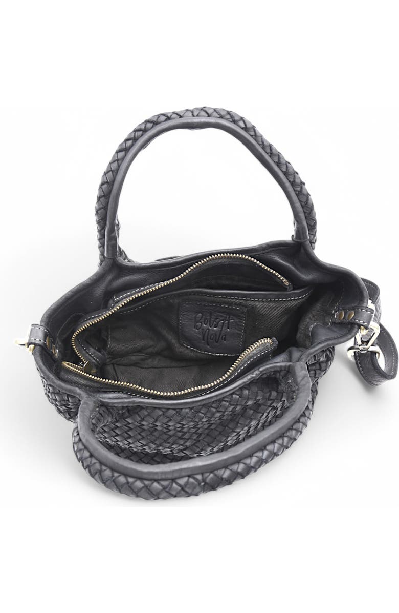 Bolsa Nova Lisa Woven Mini Tote, Alternate, color, Black