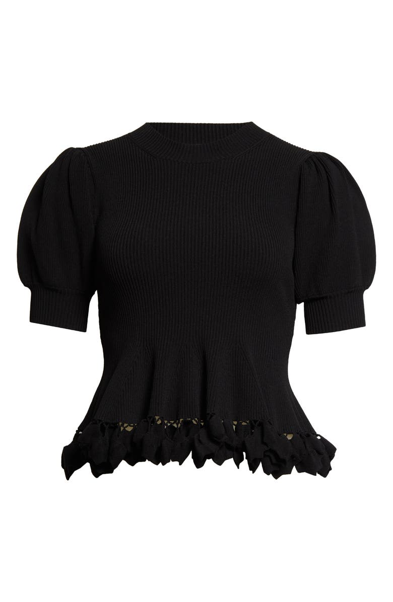 Ulla Johnson Esma Puff Sleeve Rib Top, Alternate, color,