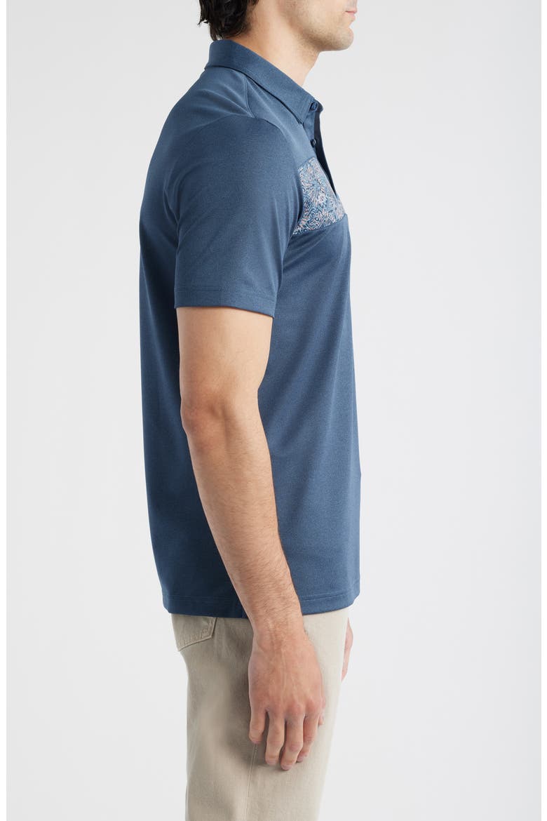 Good Good Acropolis Chest Stripe Polo, Alternate, color, MOOD INDIGO/ VINTAGE INDIGO