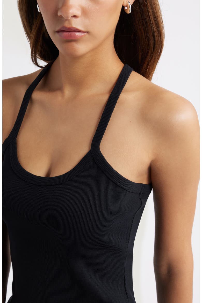 Rib Racerback Camisole, Alternate, color, BLACK