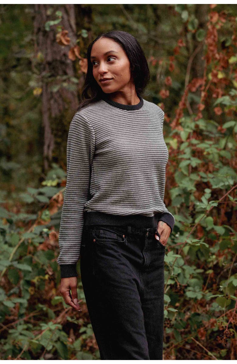 Bridge & Burn Ansel Sweater, Alternate, color, Charcoal Stripe